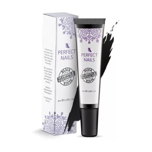 Gel za Pečate i Nail Art 2u1 – Crni 8ml - Perfect Nails BiH
