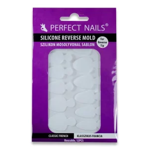 Silikonski šablon za Reverse Tipse – Classic French 12 kom. - Perfect Nails BiH