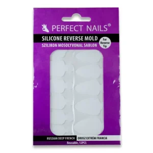 Silikonski šablon za Reverse Tipse – Russian Deep French 12 kom. - Perfect Nails BiH