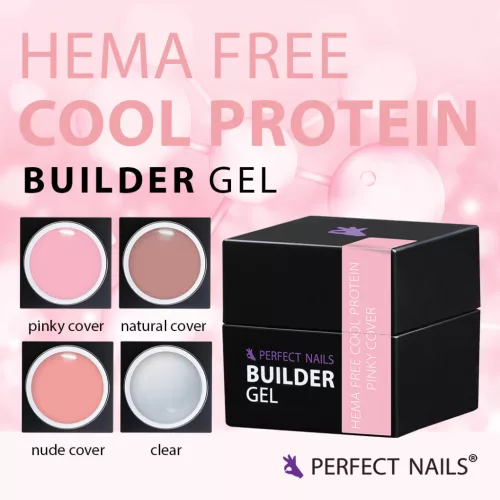 Cool Protein Hema Free Gradivni gel – Clear 50g - PerfectNails BiH
