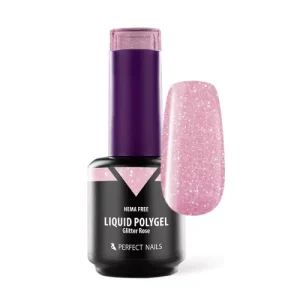 Liquid Polygel – Glitter Rose 15ml - Perfect Nails BiH